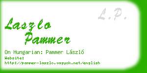 laszlo pammer business card
