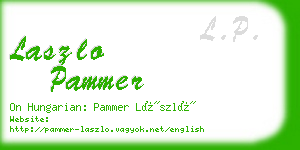 laszlo pammer business card